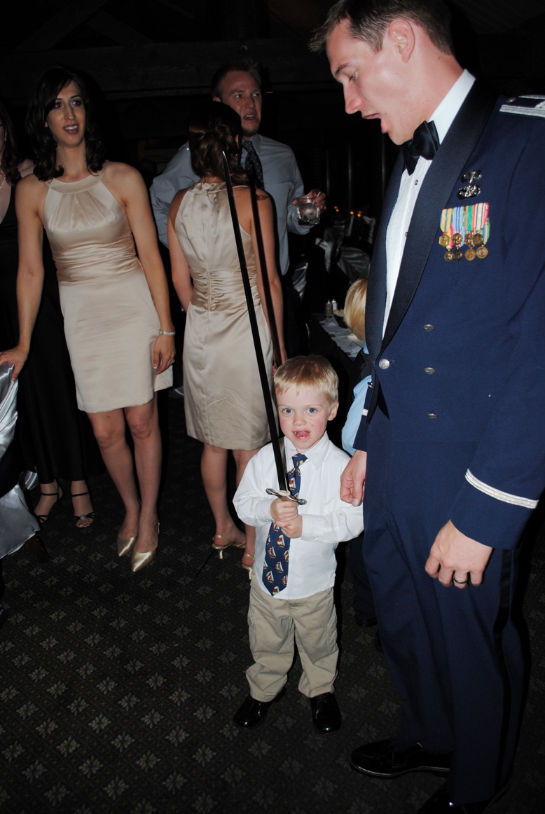 youngest guest with sword