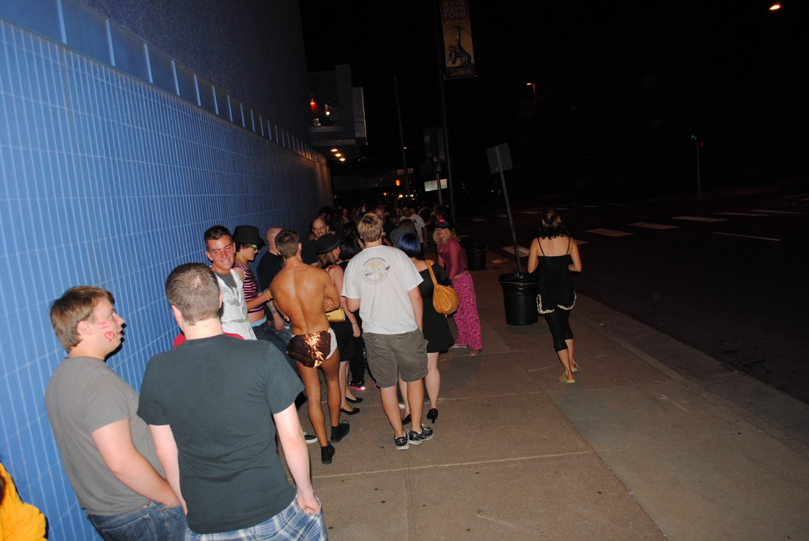 the line