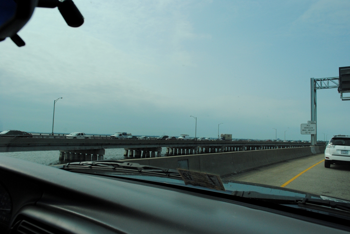 crossing a bridge