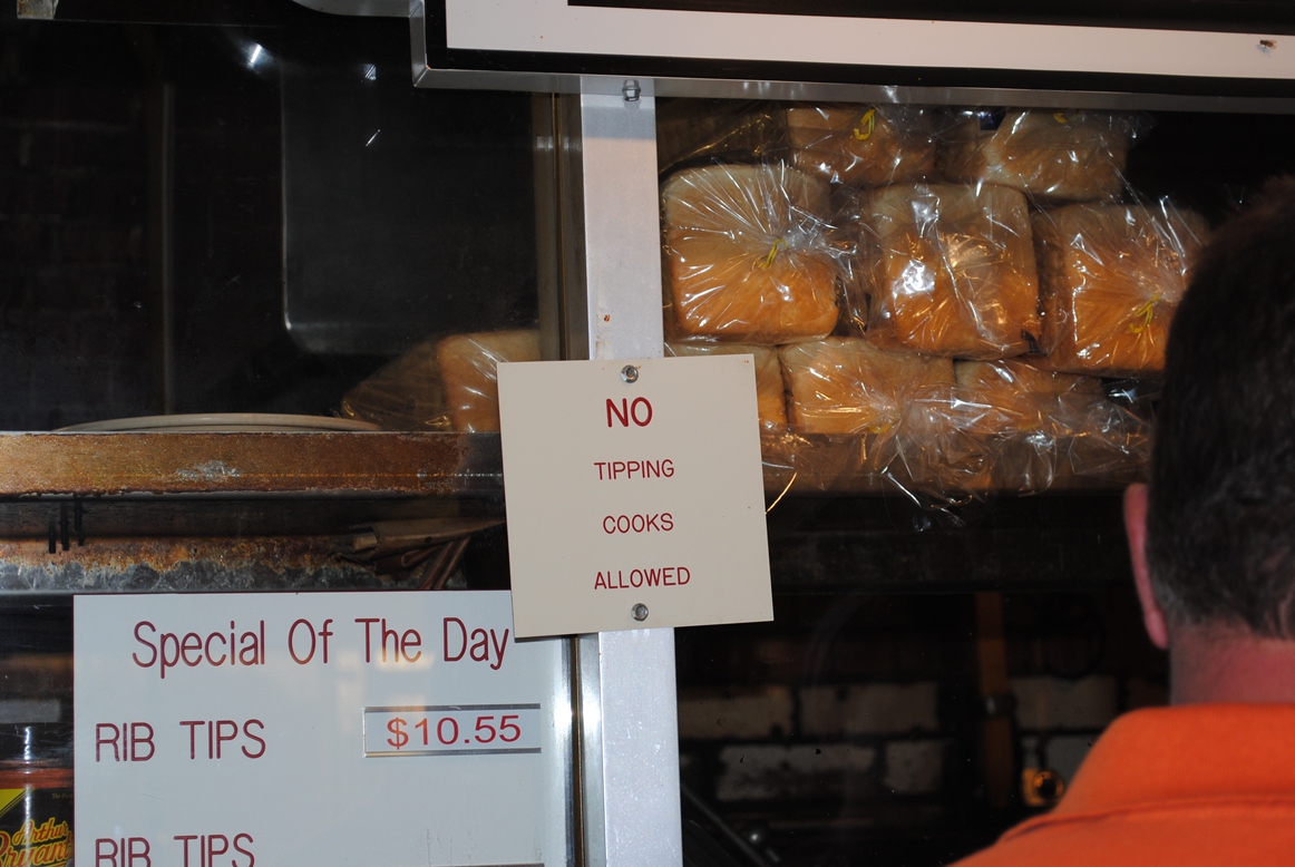 no tipping cooks