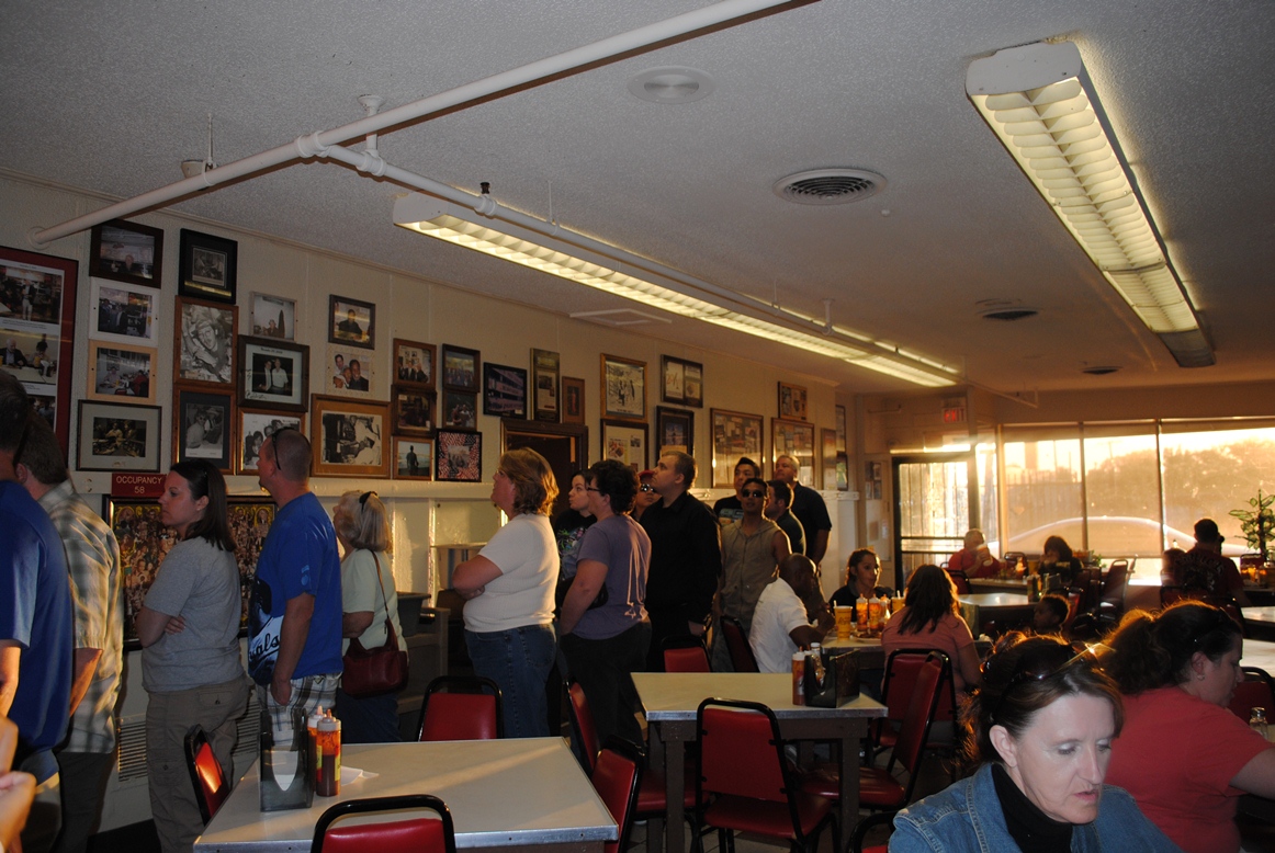 the line