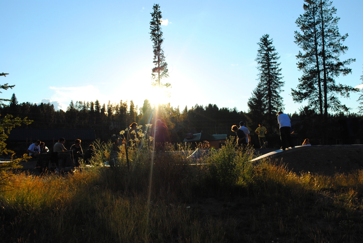 sun going down, session still going