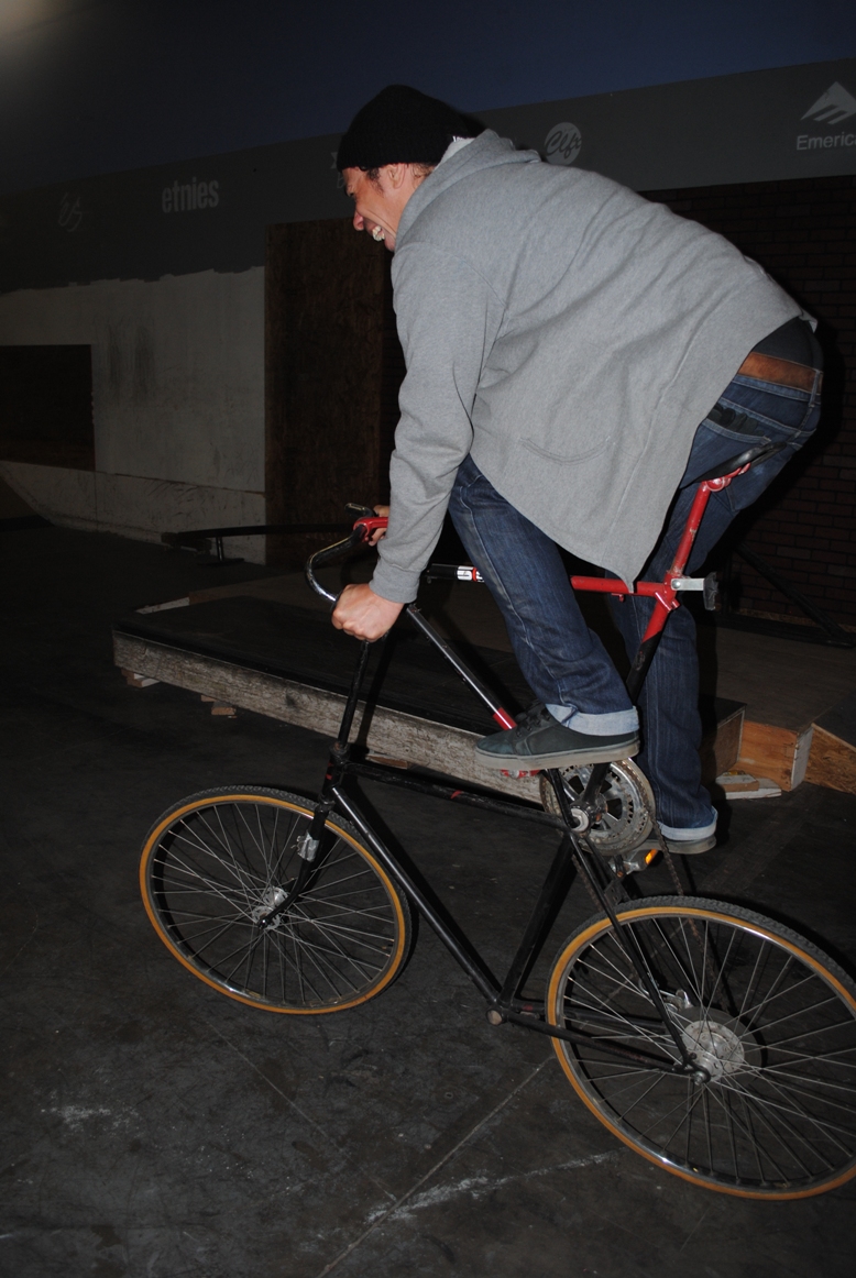 riding the bike