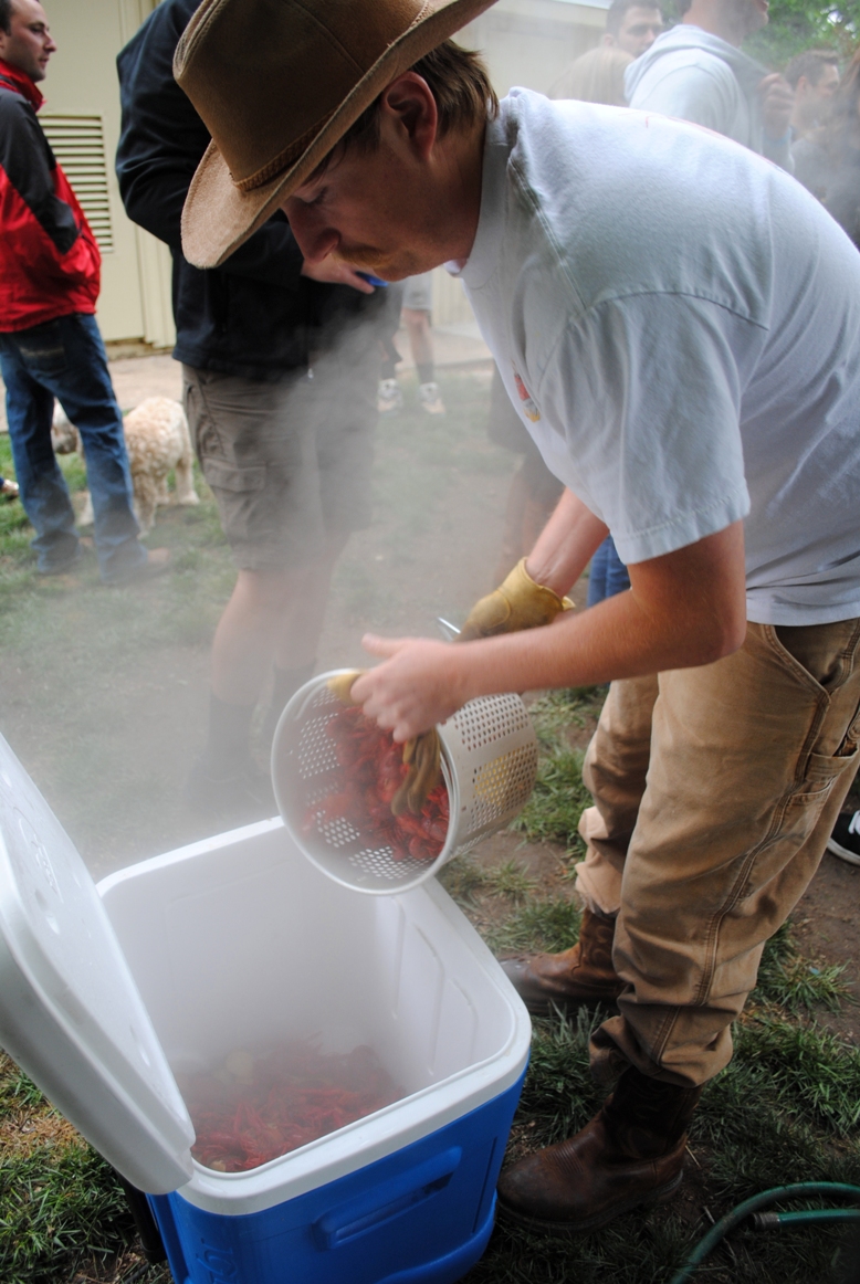 rory the master mind behind the crawfish boil