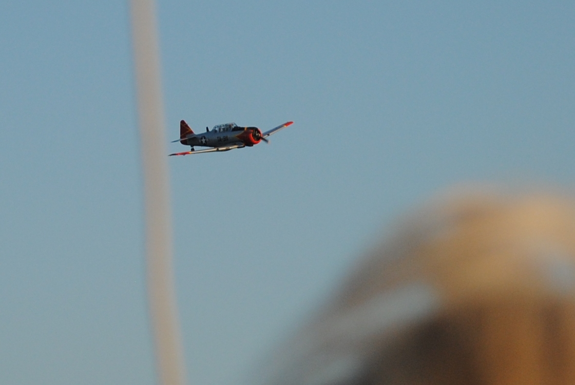 plane flying close