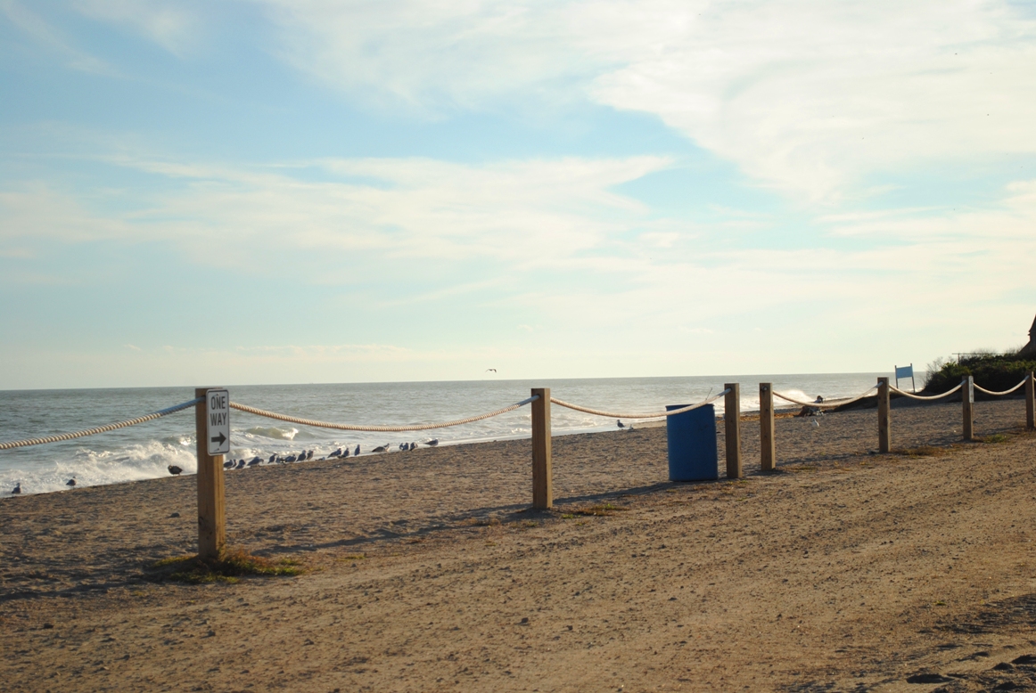 the beach