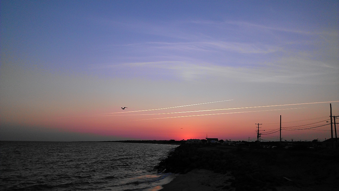 sun below the horizon