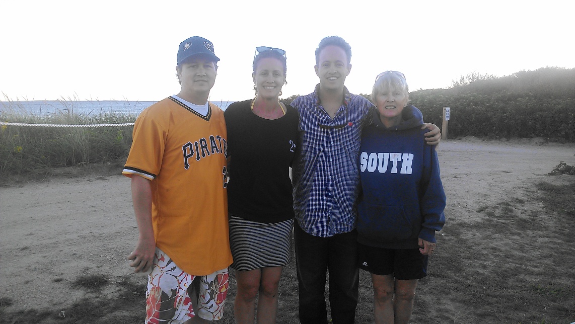 clay, me, chip, mom