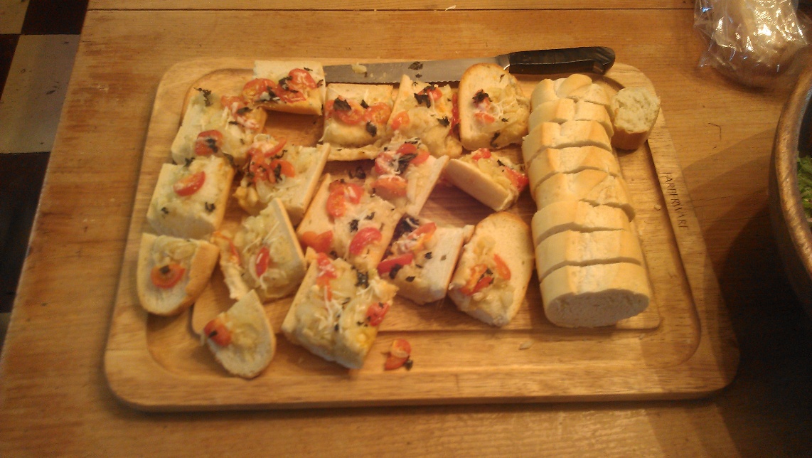 garlic bread/bruschetta type bread