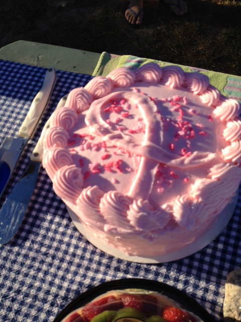 breast cancer cake