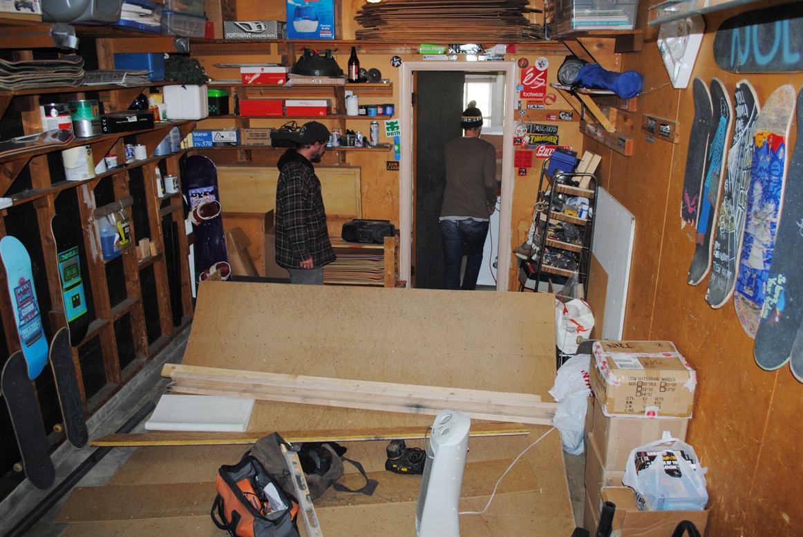 the garage
