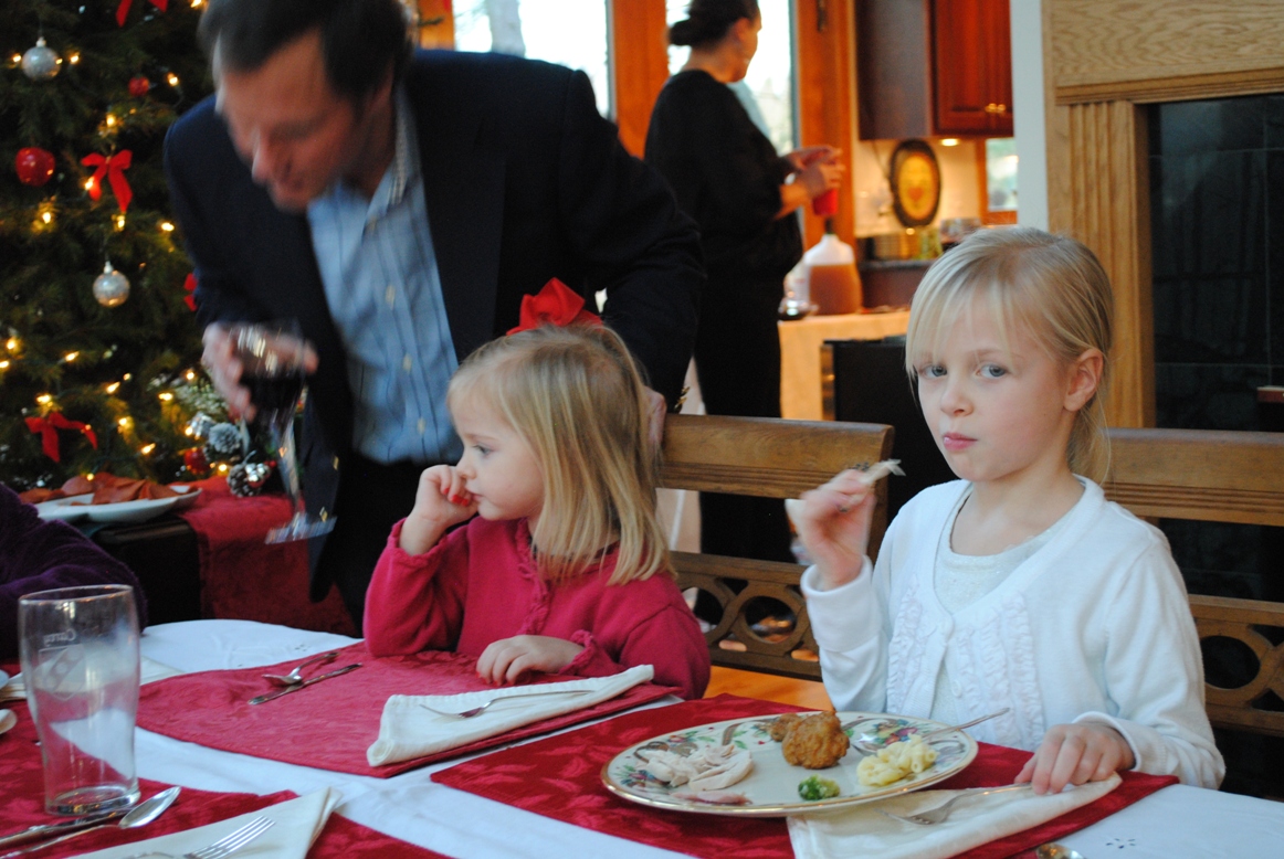 at the kids' table