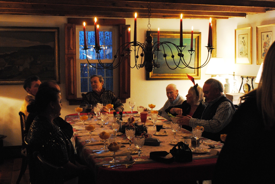 sitting for the first course