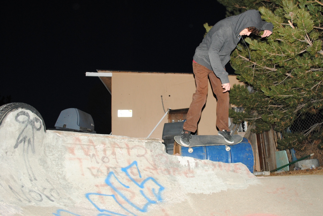 on the barrel