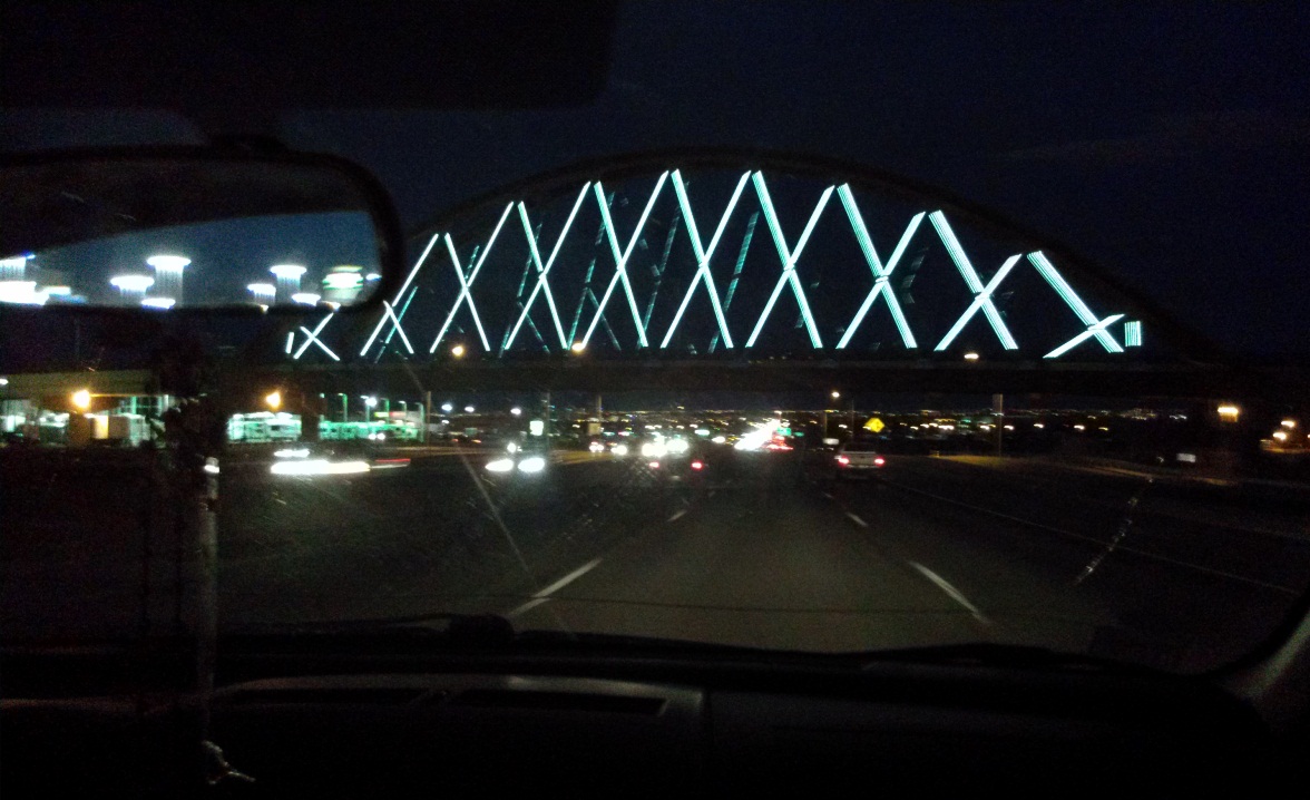 cool looking bridge with lights